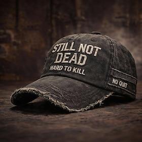 Still Not Dead Baseball Cap for Men, Hard to Kill Adjustable Hat, Vintage Humor Dad Hat, Casual Outdoor Sports Cap, Durable Retro Style Baseball Hat for Men