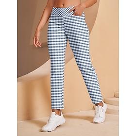 Women's Golf Pants Dusty Blue Pants / Trousers Ladies Golf Attire Clothes Outfits Wear Apparel