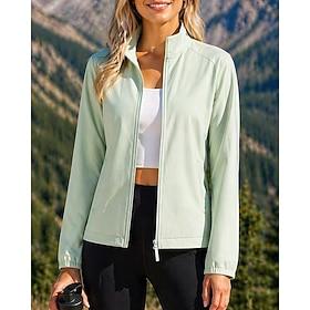 Women's Windbreaker Softshell Jacket Hiking Jacket Outdoor Sun Protection Quick Dry Lightweight Breathable Hiking Outfits Hiking Clothes Summer Spring Jacket C