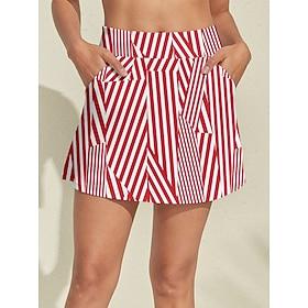 Dame Tennis Nederdel Golf nederdel Rød Shorts Nederdele Dame golf påklædning Tøj Outfits Bær tøj