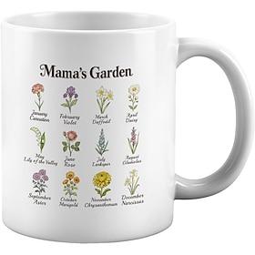 Mothers Day Gifts for Mom from Son Daughter - Large Coffee Mugs Ceramic Tea Cup 12oz New Mom Gifts, Mama's Garden Best Mom Ever Gifts for Mother's Day Birthday