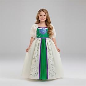 Havfrue Prinsesse Kjoler Cosplay kostume Dragter Film Ferie Mode for Pige Børne Maskerade Daglig Fest Comic Con