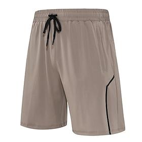 Herre Løbeshorts Atletiske shorts Træningsshorts Snørelukning Lomme Shorts Afslappet Daglig udendørs Sommer Forår Hurtigtørrende Letvægt Svedtransporende Åndba