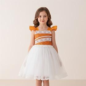 Havfrue Prinsesse Kjoler Cosplay kostume Dragter Film Mode Sød Stil Tutuer for Pige Børne Halloween Maskerade Daglig Ydeevne Ferie