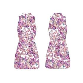 Dame golf kjole Lys pink Uden ærmer Kjoler Dame golf påklædning Tøj Outfits Bær tøj