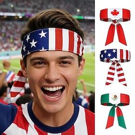 10PCS World Soccer Match 2026 Headband Football Soccer Football Adults' Unisex Match Soccer Event Dress Up