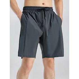 Herre Løbeshorts Atletiske shorts Træningsshorts Snørelukning Lomme Shorts Afslappet Daglig udendørs Sommer Forår Hurtigtørrende Letvægt Svedtransporende Gym T