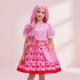 Mermaid Princess Dress Cosplay Costume Outfits Cute Hearts Movie TV Theme Costumes for Girls' Kids Halloween Masquerade Daily Party Comic Con