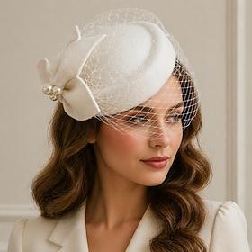 Elegant Retro Vintage Fascinator Hat Fascinator Kate Middleton Fancy Dress Women's Masquerade Party / Evening Bachelorette Party Adults Hat