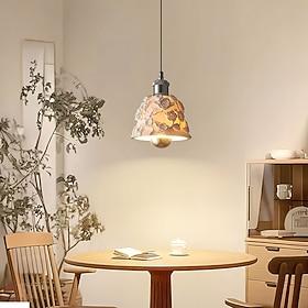 Mini Resin Pendant Lights Kitchen Island, Handcrafted Resin Ceiling Pendant Lighting, Adjustable Cord Pendant Lights for Hallway,Dining Room Single Head Pendan