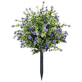 Artificial Potted Trees with Ground Stakes, UV-Resistant Camellia Shrubs, Indoor Outdoor Decoration Decoration in Summer and Autumn, Home Garden Wedding Setti