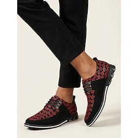 Herrers afslappede bryllupssko med trykt stof, komfortable, lette og åndbare slip-on-sneakers til brudgommen, udendørs bryllupper og sommerarrangementer