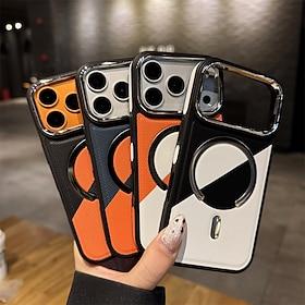 telefon Etui Til iPhone 17 Pro Max 16 15 14 Pro Max 13 Pro Max Bagcover Magnetisk Stødsikker PU Læder