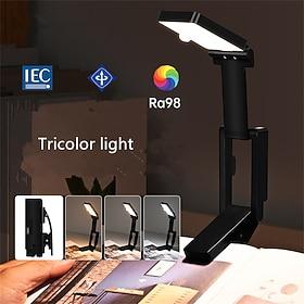 1 stk. 2 stk. bærbar, foldbar lampe med USB-opladning, foldbar LED-skrivebordslampe, energibesparende, genopladelig LED-læselampe