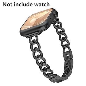 Modern Buckle Compatible with Apple Watch band 38mm 40mm 41mm 42mm 44mm 45mm 46mm 49mm Metal Clasp Adjustable Alloy Strap Replacement Wristband for iwatch Ultr
