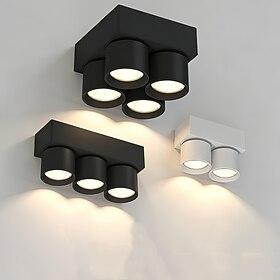 Loftspendellampe 3/4 hoveder moderne LED-lysekroner til soveværelse stue hjem LED-loftlysekronebelysning til kontor hjemmebelysning