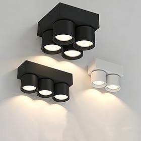 Loftspendellampe 3/4 hoveder moderne LED-lysekroner til soveværelse stue hjem LED-loftlysekronebelysning til kontor hjemmebelysning