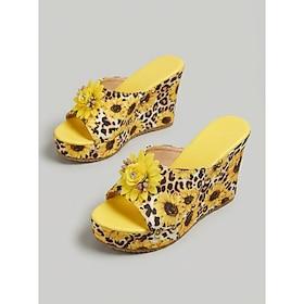 Dame boho kilehæle - elegante platform espadriller med krydsende stropper og ankelspænde til udendørsferier og havefester sommerrejse