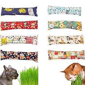7pcs Interactive Plush Cat Teaser Toy Stick, Durable Cat Teaser Stick, Bite Resistant Cat Chew Toy, Cat Scratching Toy, Cat Toy Stick