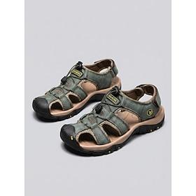 Women's Green Outdoor Hiking Sandals, Adjustable Quick-Release Strap Non-Slip Water Shoes, Breathable Comfortable Trail Sandals for Trekking, Camping Summer A