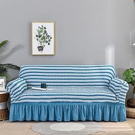3D Bubble Lattice Elegant Stretch Sofa Cover Loveseat Cover Couch Cover Spandex Elastic Sofa Slipcover Protector with Skirt
