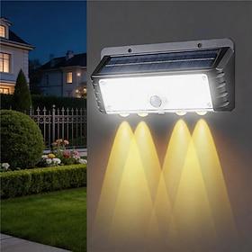 Solcellelampe Menneskekropssensor Udendørsbelysning Havevæglampe Havelampe Vandtæt Vægbelysning Gadelampe 1 stk.