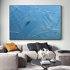 Mintura Handmade Textured Swimming Pool Oil Paintings On Canvas Wall Art Decoration Modern Abstract Pictures For Home Decor Rolled Frameless Unstretched Painti