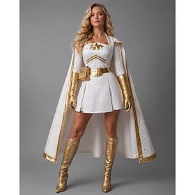 Antihero Superhero Star Dress Cape Fancy Costume Women's Adults' Halloween Carnival Performance Comic Con