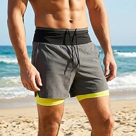 Men's Running Shorts Athletic Shorts Gym Shorts Sports Shorts Drawstring Pocket Shorts Daily Outdoor Sport Summer Spring Quick Dry Lightweight Moisture Wicking
