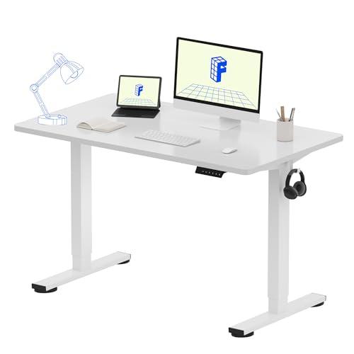 FLEXISPOT EN1 One-Piece Standing Desk 48 x 24 Inches Height Adjustable Electric Sit Stand Up Desk Home Office Desk