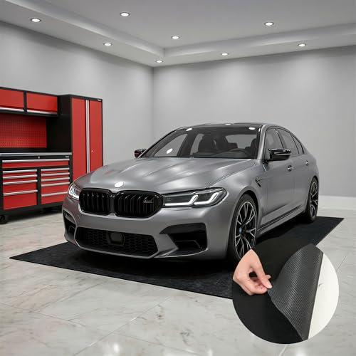 FLEXIMOUNTS 17' x 8' Garage Floor Mat Oil Spill Mat with Waterproof Slip-Resistant Backing, Waterproof Rubber Backing Floor Protection Shop Toolbox Containment Carpet, Absorbent, Slip-Resistant
