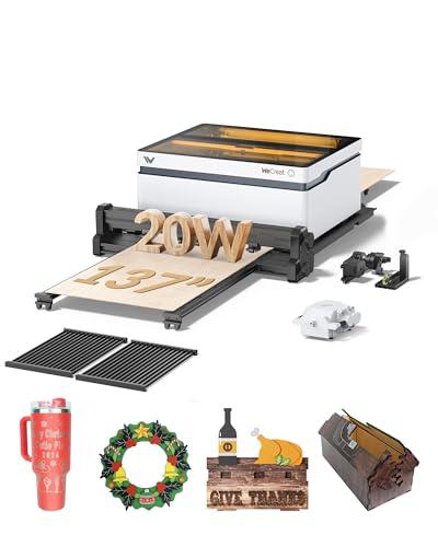 WeCreat Vision 20W Laser Engraver with Auto Conveyor Feeder & Smart Camera