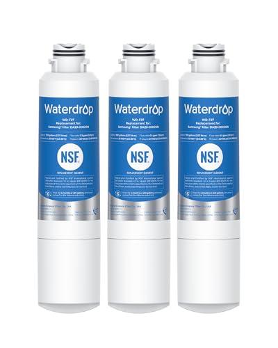 Waterdrop DA29-00020B Refrigerator Water Filter, Replacement for Samsung HAF-CIN/EXP, DA29-00020A/B, DA29-00020B-1, RF263BEAESR, RF28HMEDBSR, RF263TEAESG, RF4287HARS, 3 Filters (Package May Vary)