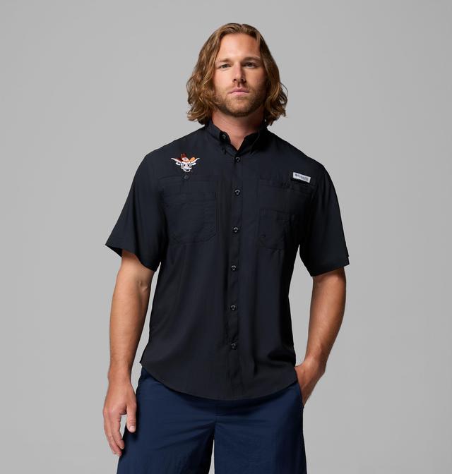 Columbia Men's Collegiate PFG Tamiami  Short Sleeve Shirt - Texas-