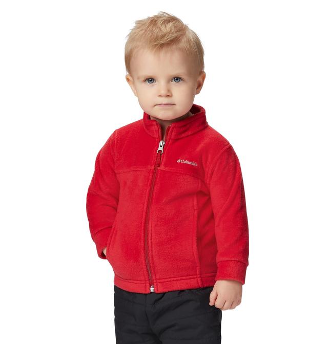 Columbia Boys Infant Steens Mountain II Fleece Jacket - 3/6 - Red