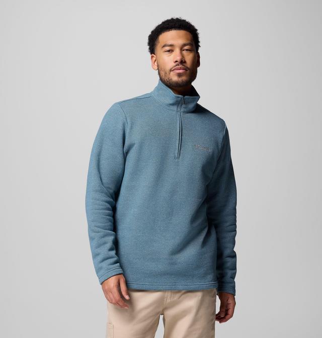 Columbia Men's Great Hart Mountain III Half Zip - L - Blue
