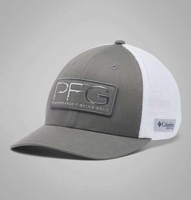 Columbia PFG Hooks Mesh Ball Cap - High Crown - S/M - Grey
