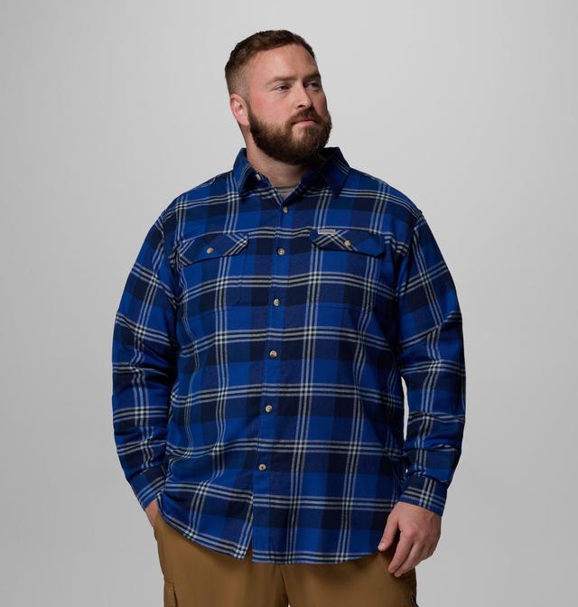 Columbia Men's Flare Gun Stretch Flannel - Big - 3X - Blue  Mtn