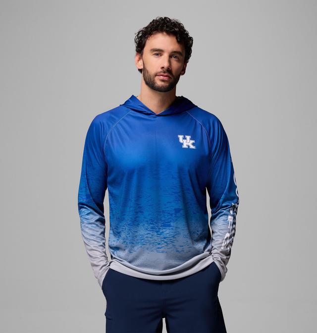 Columbia Men's Collegiate PFG Super Terminal Tackle  Hoodie - Kentucky-