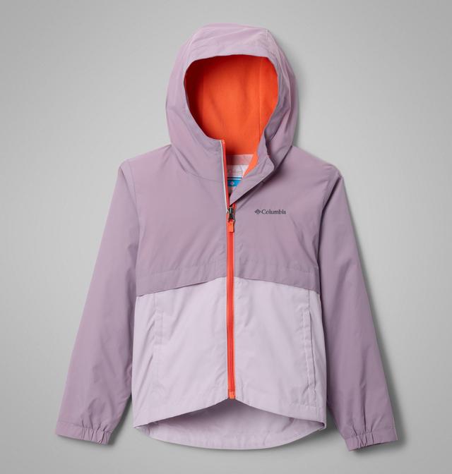 Columbia Girls' Rain-Zilla II Jacket - XXS - Purple  Shale