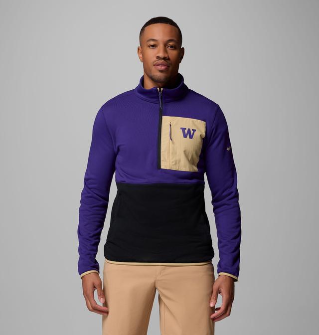 Columbia Men's Collegiate Columbia Hike  Half Zip Jacket - Washington-