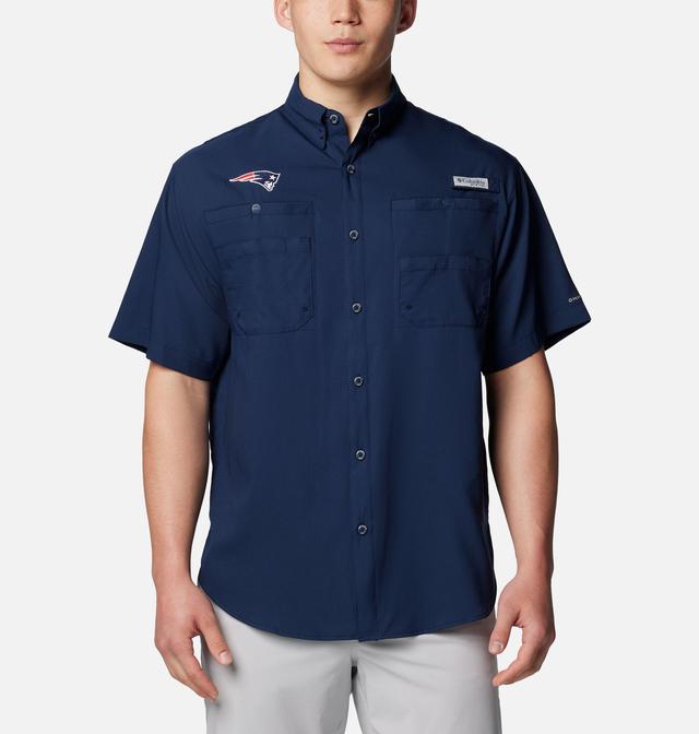 Columbia Men's PFG Tamiami  Short Sleeve Shirt - New England Patriots-