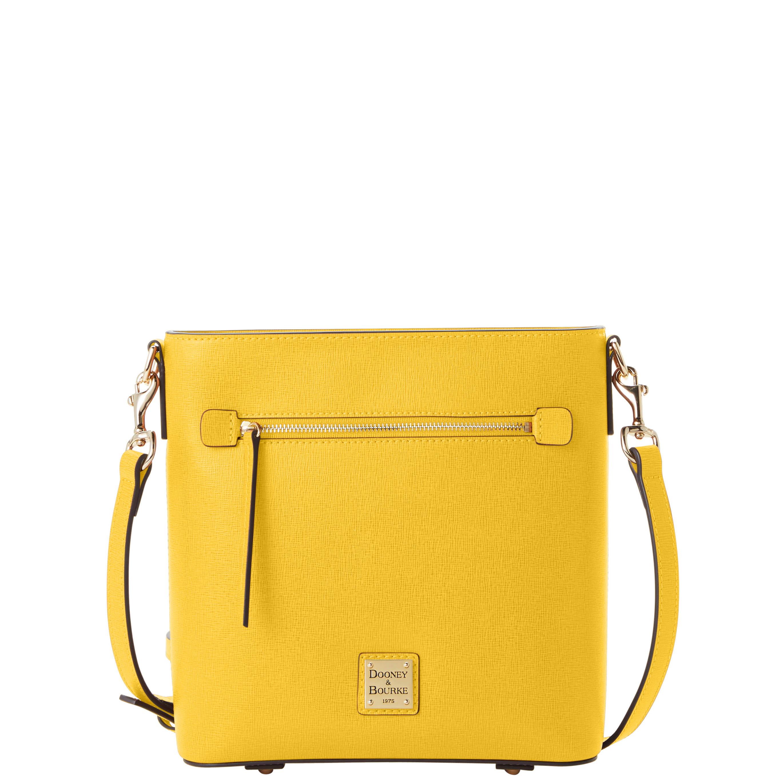 Dooney & Bourke Women's Saffiano Zip Crossbody Leather Shoulder Bag in Dandelion