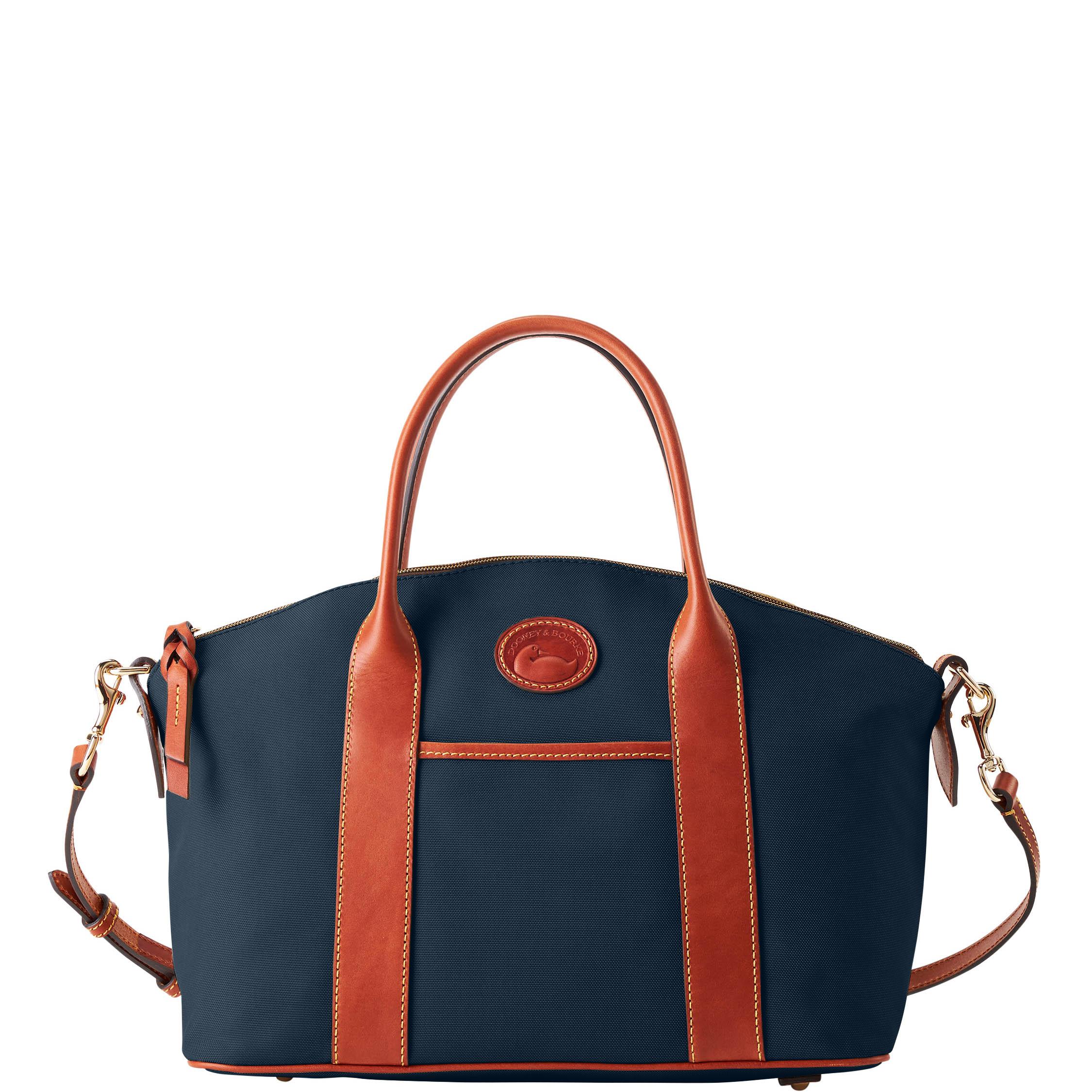 Dooney & Bourke Women's Nylon Madeline Fabric Satchel Bag in Navy