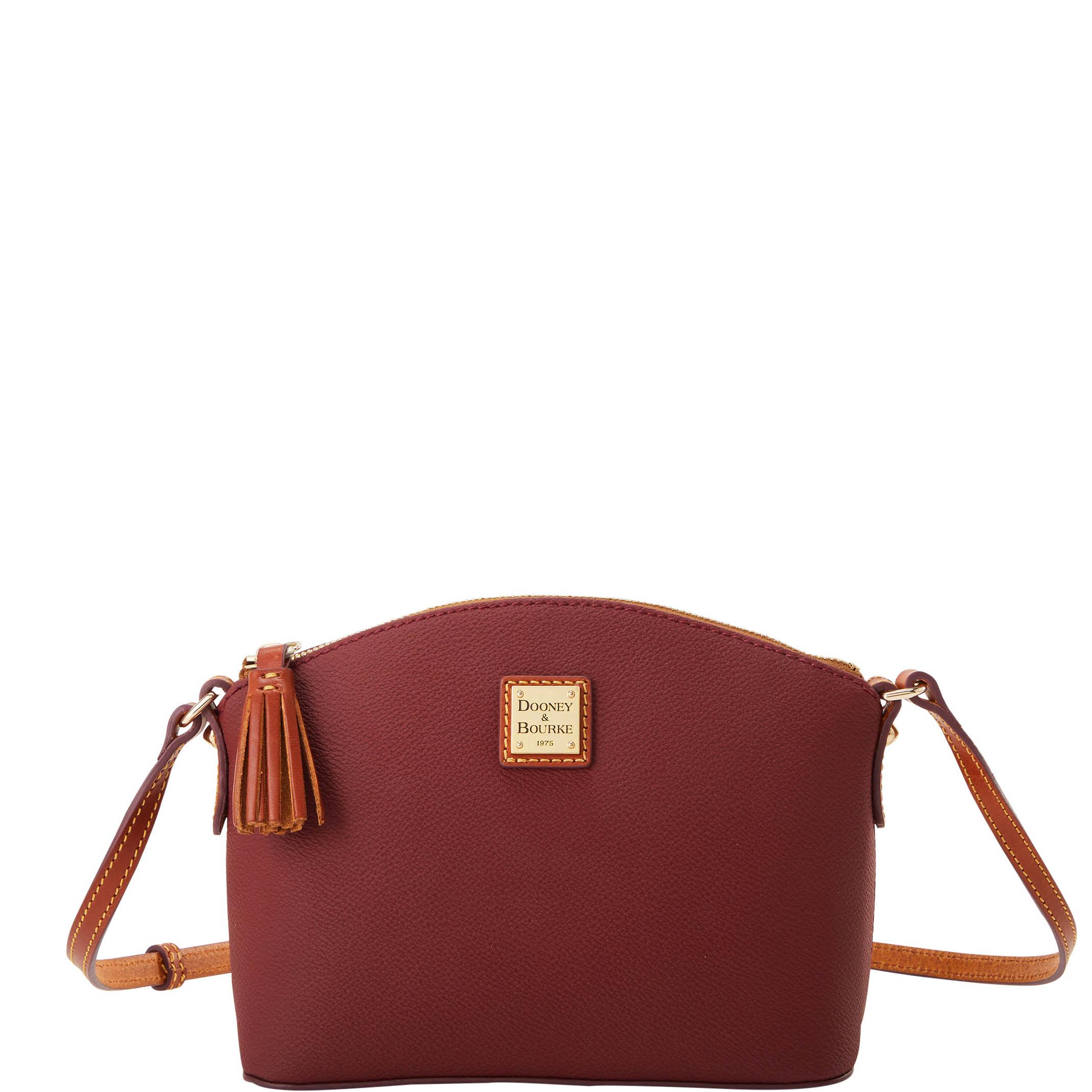Dooney & Bourke Women's Kirby Robin Crossbody Coated Cotton Shoulder Bag in Cranberry