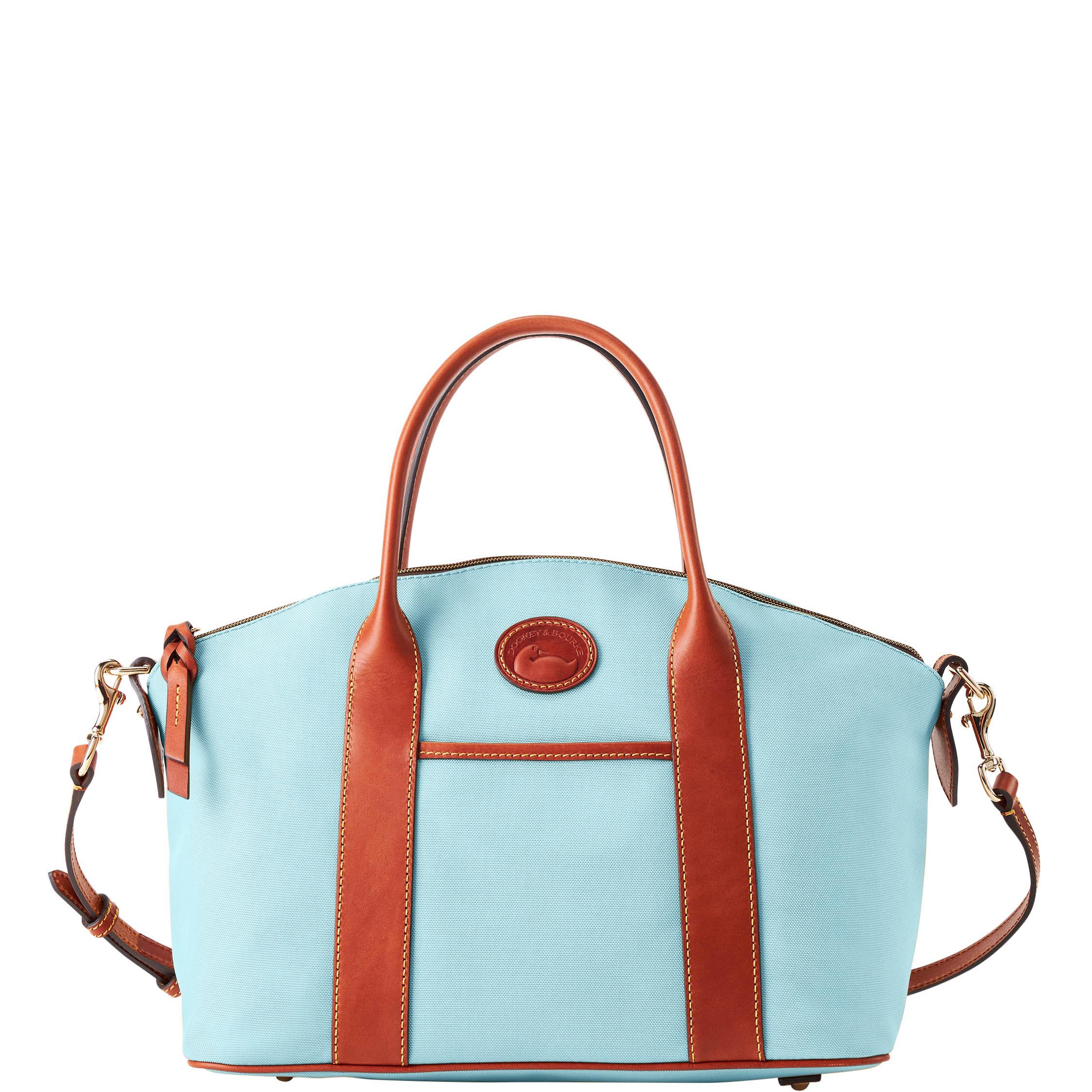Dooney & Bourke Women's Nylon Madeline Fabric Satchel in Light Blue