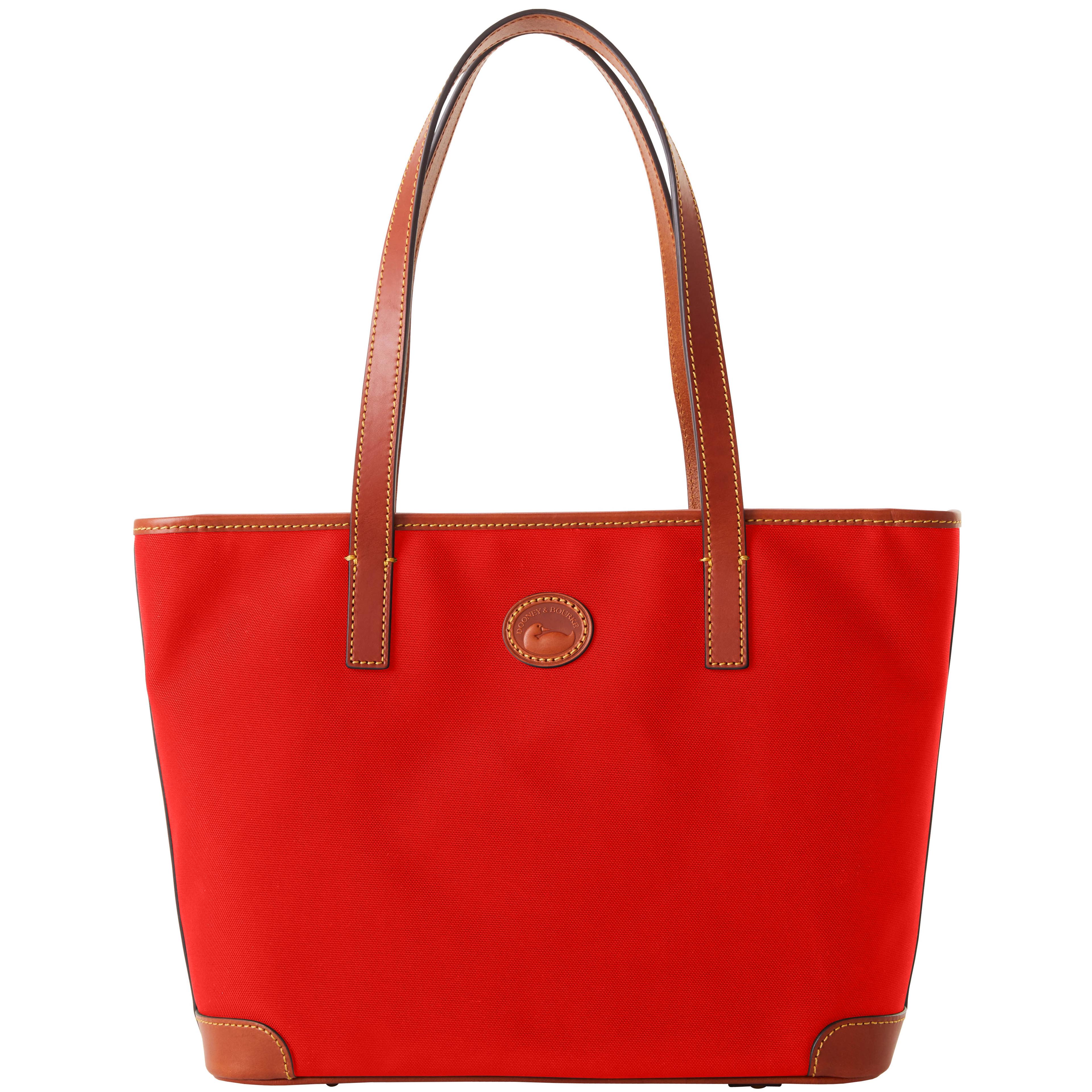 Dooney & Bourke Women's Nylon Charleston Fabric Tote Bag in Red