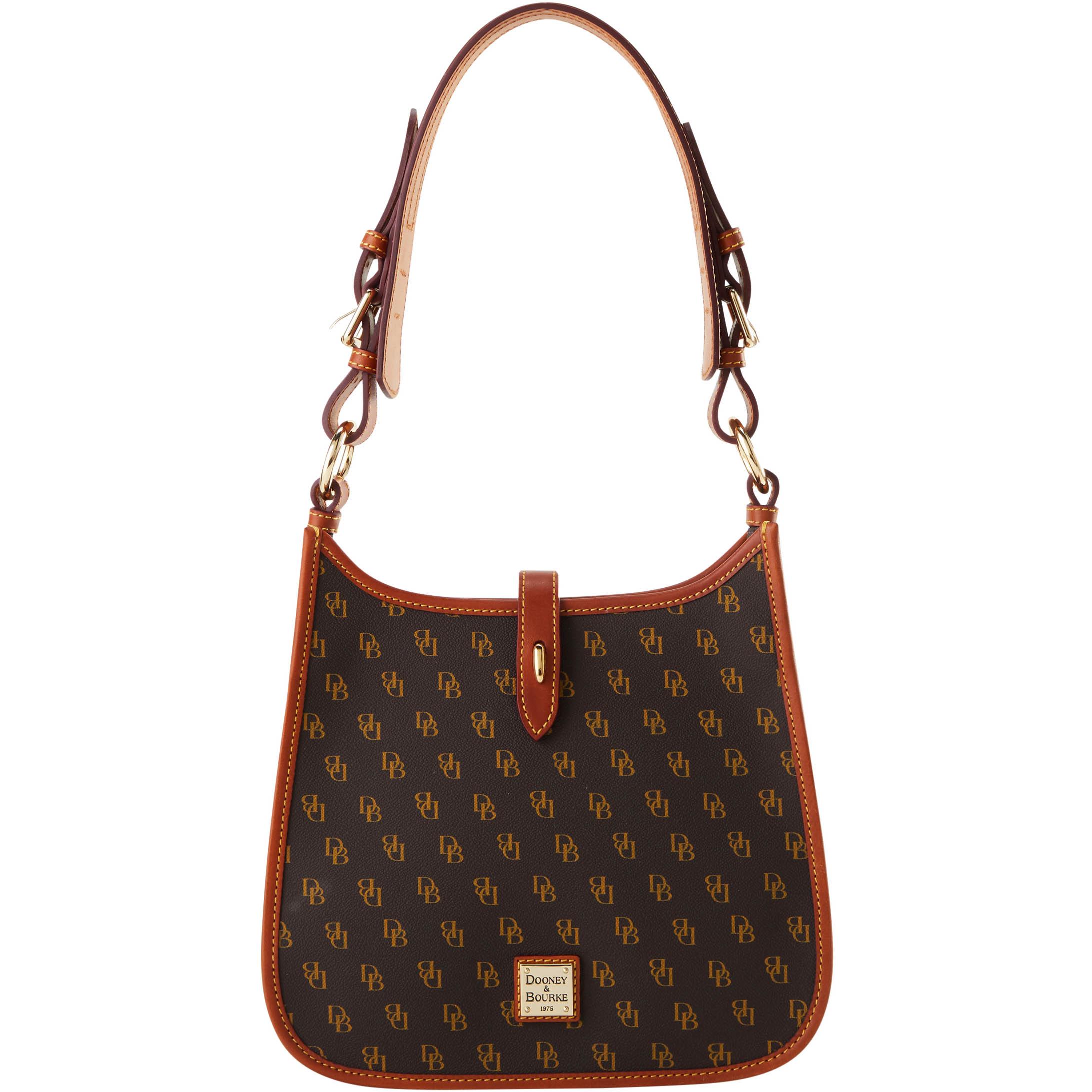 Dooney & Bourke Women's Gretta Coated Cotton Messenger Bag in Brown Tmoro