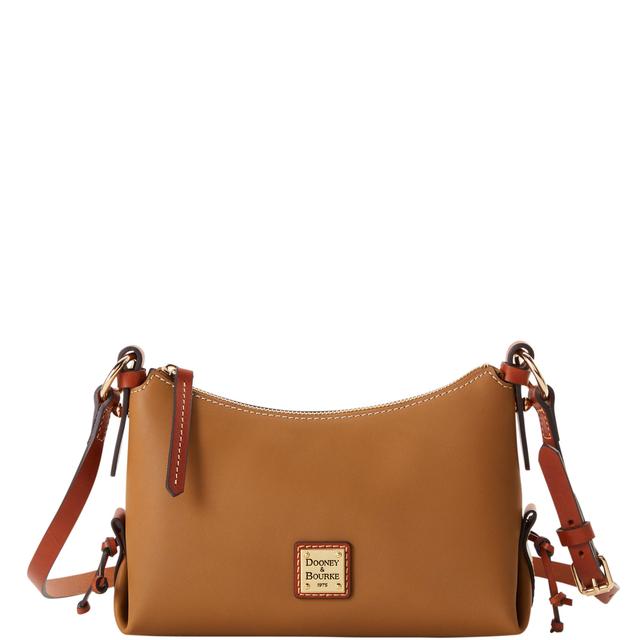 Dooney & Bourke Women's Penrose Hobo Leather Shoulder Bag Crossbody 22 in Sand Tan