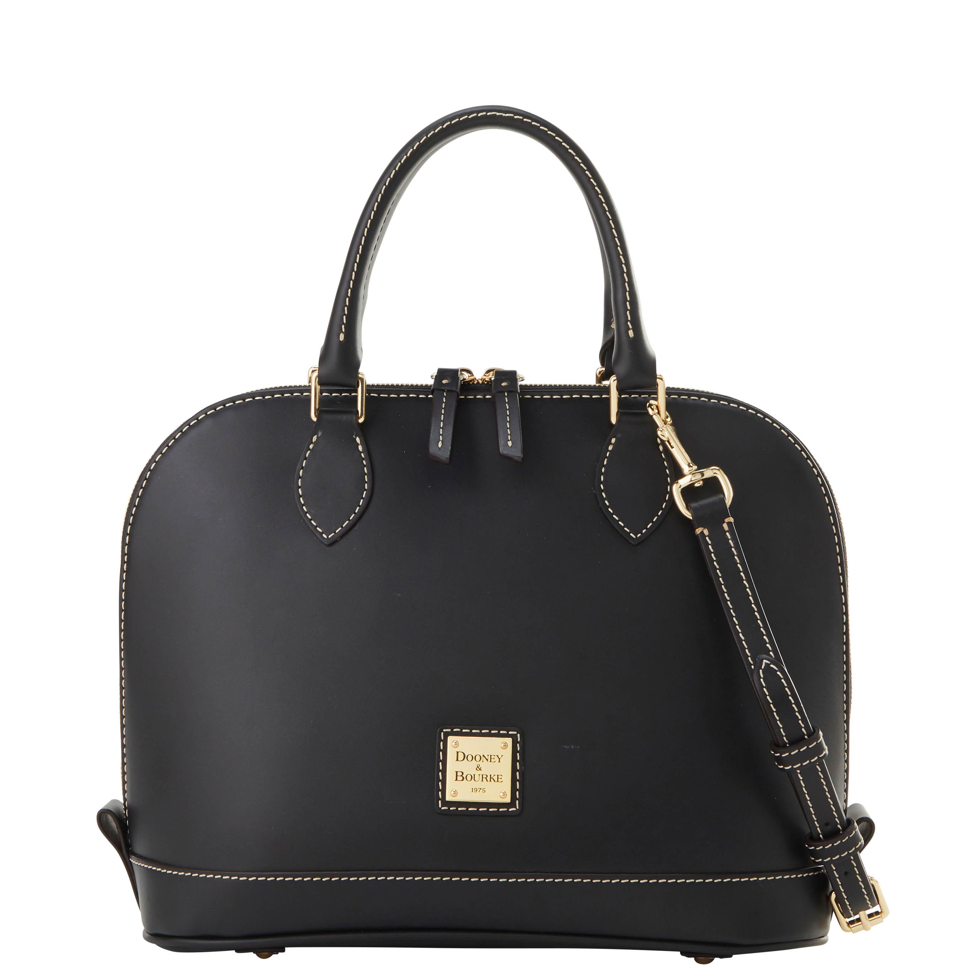 Dooney & Bourke Women's Penrose Zip Zip Leather Satchel Bag in Black